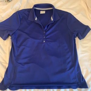 Women’s navy blue Izod golf shirt